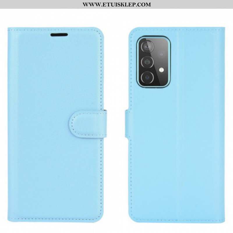 Etui Folio do Samsung Galaxy A52 4G / A52 5G / A52s 5G Klasyczne Liczi